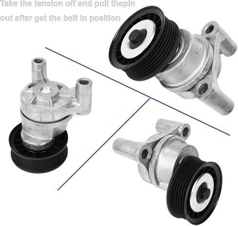شداد الحزام 39083 متوافق مع 2008-2020 Chevy GMC Cadillac Hummer Isuzu Vehicle-Avalanche/Express/Silverado/Suburban/Tahoe/Sierra/Yukon/Savana/Escalade/NPR يستبدل بكرة الموتر #12609719 in Kuwait