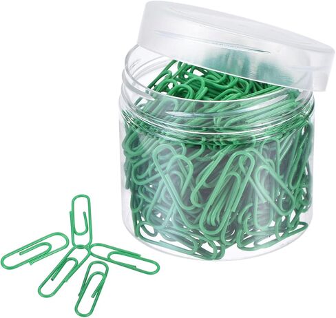 MECCANIXITY Paper Clips Small Size 1.1 Inch Vinyl Coated to Prevent Tearing Pages with Box for Organize Office Home Black Count 200 in Saudi Arabia