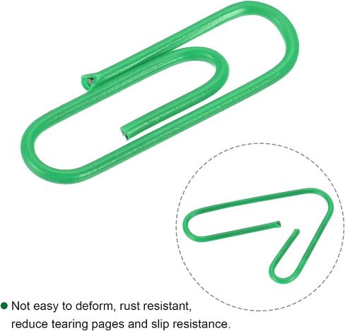 MECCANIXITY Paper Clips Small Size 1.1 Inch Vinyl Coated to Prevent Tearing Pages with Box for Organize Office Home Black Count 200 in Saudi Arabia