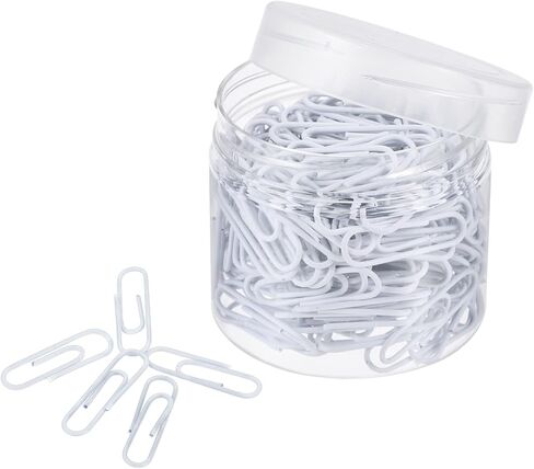 MECCANIXITY Paper Clips Small Size 1.1 Inch Vinyl Coated to Prevent Tearing Pages with Box for Organize Office Home Black Count 200 in Saudi Arabia