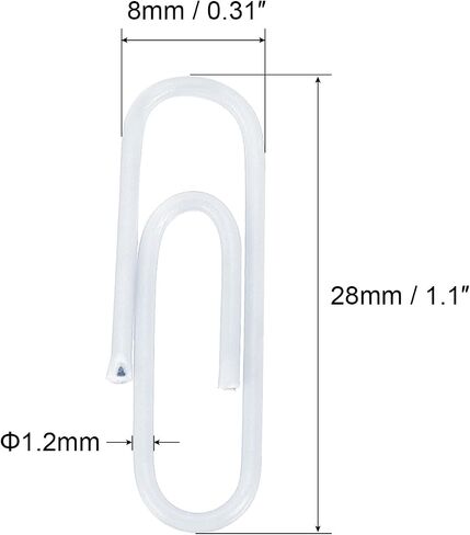 MECCANIXITY Paper Clips Small Size 1.1 Inch Vinyl Coated to Prevent Tearing Pages with Box for Organize Office Home Black Count 200 in Saudi Arabia