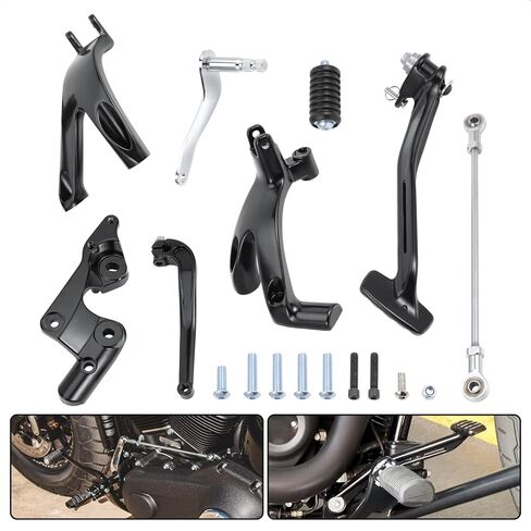 مجموعة روابط أوتاد التحكم الأمامية مناسبة - مجموعة كاملة للراحة والتحكم تناسب 2018-2023 Harley Softail Street Bob Low Rider FXLRS FXST FXBB FXLR in Kuwait