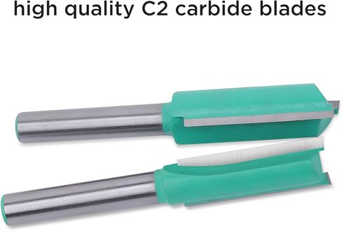 Straight Router Bit 4 Pcs Set, 1/4" Shank, Straight Router Bit Set, for DIY, Woodworking Project, Cutting Diameter 5/16", 1/4"，3/8", 1/2" in Kuwait