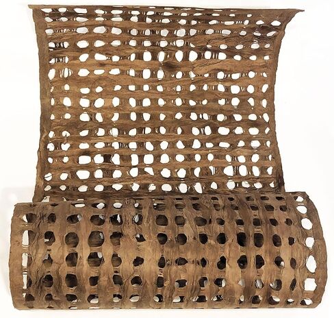 ورق Amate Bark مقاس XL بني مقاس 38 بوصة × 16 بوصة (96 سم × 40 سم)، يستخدم في المشروعات التي تصنعها بنفسك: فن الحائط، وظلال المصابيح، والأثاث المعاد تدويره وإعادة استخدامه، وملمس الحائط in Kuwait