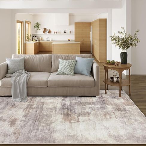6x9 Area Rug Washable Blue Multi Abstract Living Room Bedroom Large Throw Rug Non Slip Soft Modern Indoor Floor Carpet for Dining Room Office Entryway Kitchen Nursery in Saudi Arabia