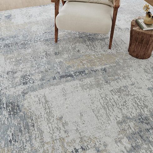 6x9 Area Rug Washable Blue Multi Abstract Living Room Bedroom Large Throw Rug Non Slip Soft Modern Indoor Floor Carpet for Dining Room Office Entryway Kitchen Nursery in Saudi Arabia