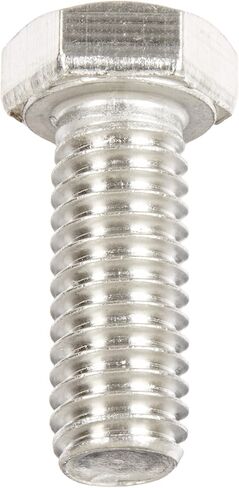 316 Stainless Steel Hex Bolt, Plain Finish, Hex Head, External Hex Drive, Meets ASME B18.2.1/ASTM F593, 1" Length, Fully Threaded, 7/16"-20 Threads (Pack of 5) in Saudi Arabia