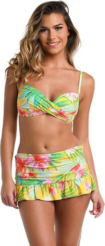 La Blanca Women's Over The Shoulder Wrap Bikini Swimsuit Top in Saudi Arabia