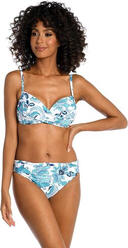 La Blanca Women's Over The Shoulder Wrap Bikini Swimsuit Top in Saudi Arabia