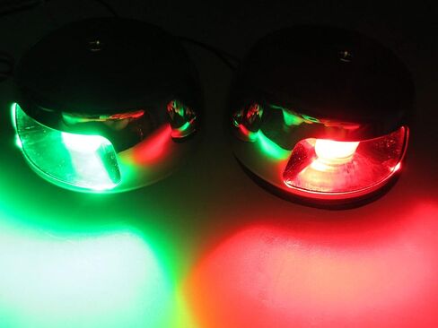 Pactrade البحرية الأفقية SS304 الملاحة الخضراء الميمنة الأحمر ميناء أضواء LED in Saudi Arabia