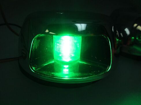 Pactrade البحرية الأفقية SS304 الملاحة الخضراء الميمنة الأحمر ميناء أضواء LED in Saudi Arabia
