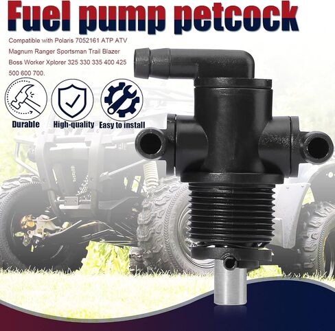 7052159 Fuel Tank Shut Off Valve Petcock Compatible with Polaris ATV Sportsman 400 500 600 700 2004 2005 Diesel 455 1999-2001 5432559 5432733 2-Way in Saudi Arabia