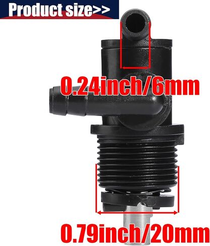 7052159 Fuel Tank Shut Off Valve Petcock Compatible with Polaris ATV Sportsman 400 500 600 700 2004 2005 Diesel 455 1999-2001 5432559 5432733 2-Way in Saudi Arabia