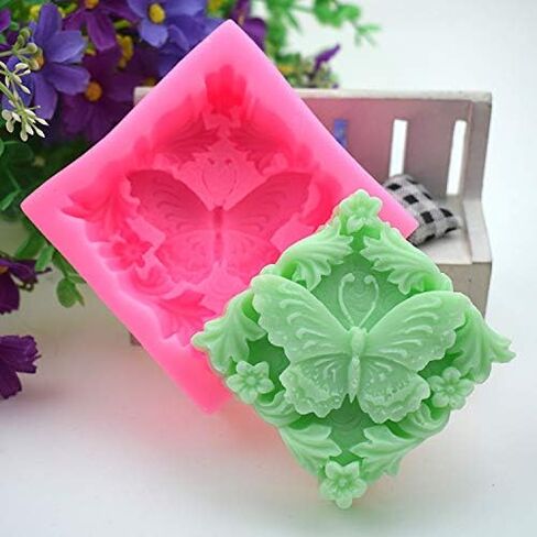 Playing Mold Butterfly Soap Silicone Mold for DIY Soap Pastry Cake Plaster Clay Chocolate Decoration in Saudi Arabia
