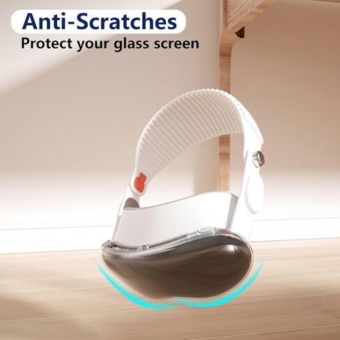 ANNGELAS Clear Designed for Vision Pro Case,Crystal Transparent Soft Slim TPU Screen Protective Cover for Vision Pro VR Glasses (Black) in Kuwait