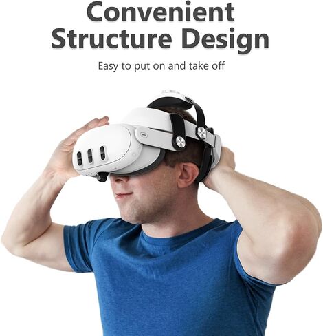 حزام رأس مريح بتصميم Gonat متوافق مع Quest 3، يقلل من إجهاد الوجه ويعزز الدعم الناعم في سماعة الواقع الافتراضي، استبدال حزام النخبة القابل للتعديل لملحقات Quest 3 in Kuwait