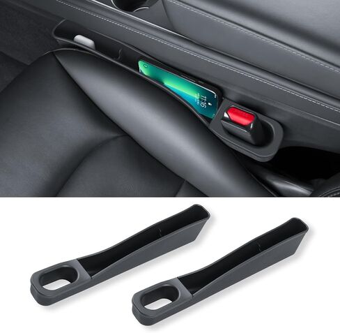 علبة تنظيم وحدة التحكم المركزية قطعتين من كاروينر لملحقات طراز تيسلا 3/Y مع صندوق تخزين جانبي للمقعد لحامل الهاتف والنظارات الشمسية وحامل بطاقات المفاتيح in Kuwait