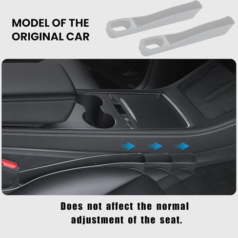 علبة تنظيم وحدة التحكم المركزية قطعتين من كاروينر لملحقات طراز تيسلا 3/Y مع صندوق تخزين جانبي للمقعد لحامل الهاتف والنظارات الشمسية وحامل بطاقات المفاتيح in Kuwait