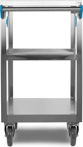 Carlisle FoodService Products UC5032135 3 Shelf Stainless Steel Utility / Service Cart, 500 Pound Capacity, 35" Long x 21" Wide x 36" HIgh, Large in Saudi Arabia