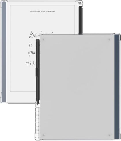 حافظة BOZHUORUI شفافة لجهازين لوحيين رائعين (10.3 بوصة، إصدار 2020) - غطاء خلفي ناعم ومرن من السيليكون الشفاف وخفيف الوزن للغاية مع حامل قلم (شفاف) in Kuwait