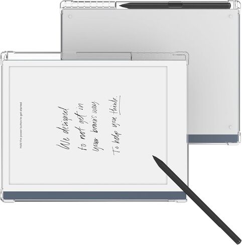 حافظة BOZHUORUI شفافة لجهازين لوحيين رائعين (10.3 بوصة، إصدار 2020) - غطاء خلفي ناعم ومرن من السيليكون الشفاف وخفيف الوزن للغاية مع حامل قلم (شفاف) in Kuwait