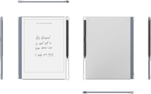 حافظة BOZHUORUI شفافة لجهازين لوحيين رائعين (10.3 بوصة، إصدار 2020) - غطاء خلفي ناعم ومرن من السيليكون الشفاف وخفيف الوزن للغاية مع حامل قلم (شفاف) in Kuwait