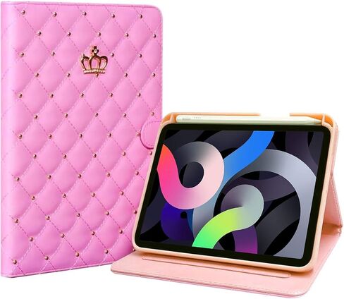 حافظة لجهاز iPad Air الجيل الخامس/الرابع مقاس 10.9 بوصة مع حامل أقلام، غطاء لطيف لجهاز iPad Air 2022/2020 من الجيل الرابع/الخامس غطاء ذكي (أبيض) in Saudi Arabia