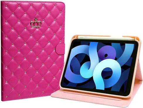 حافظة لجهاز iPad Air الجيل الخامس/الرابع مقاس 10.9 بوصة مع حامل أقلام، غطاء لطيف لجهاز iPad Air 2022/2020 من الجيل الرابع/الخامس غطاء ذكي (أبيض) in Saudi Arabia