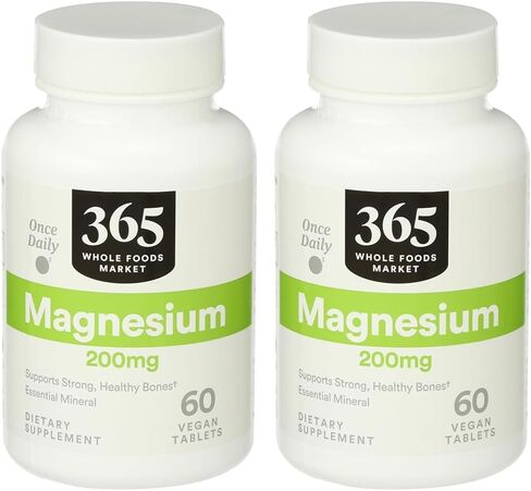 365 by Whole Foods Market, Magnesium 200Mg, 60 Tablets in Saudi Arabia