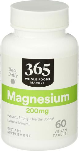 365 by Whole Foods Market, Magnesium 200Mg, 60 Tablets in Saudi Arabia