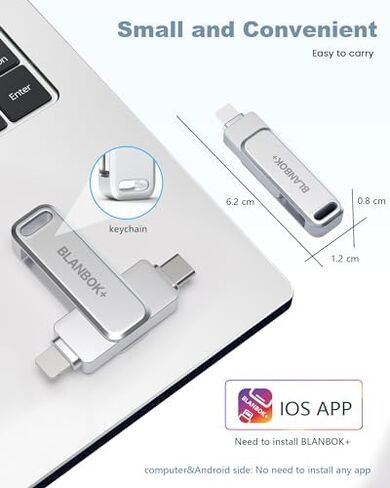 محرك فلاش 128 جيجا بايت للهاتف USB Memory Stick، Photo Stick Thumb Drives عالية السرعة USB Stick تخزين خارجي متوافق مع الهاتف/الوسادة/Android/PC in Kuwait