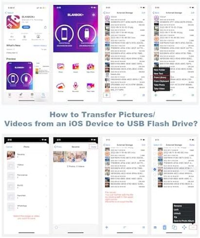محرك فلاش 128 جيجا بايت للهاتف USB Memory Stick، Photo Stick Thumb Drives عالية السرعة USB Stick تخزين خارجي متوافق مع الهاتف/الوسادة/Android/PC in Kuwait