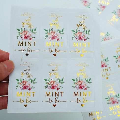 90 قطعة من ملصقات Mint to Be للهدايا - ملصقات Mint to Be Wedding Favors - ملصقات صندوق Tic Tac - هدايا الدش - الملصق فقط in Kuwait