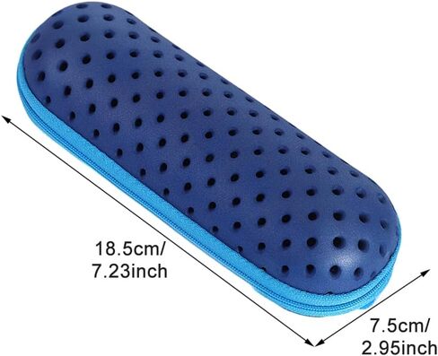 Swim Goggle Case for Swimming Goggles,Swim Goggle Protective Case with Drain Holes for Goggles,Sunglasses Eyeglass,Goggles,Zipper Eyeglasses Case For Men Women in Saudi Arabia