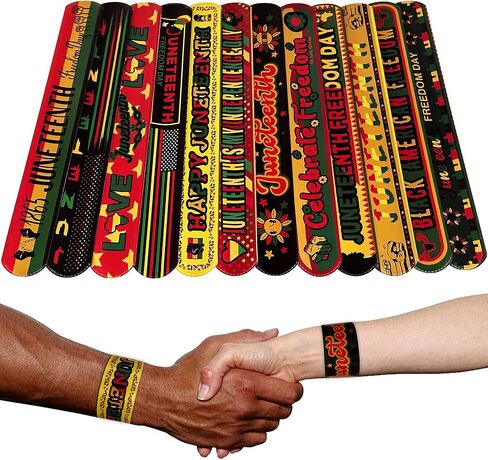 72 قطعة من أساور Juneteenth لمستلزمات الحفلات، أساور معصم لعيد الحرية السعيد، هدايا الحفلات، تزيين الحفلات الأمريكية الأفريقية، هدايا الحفلات، حقيبة الأشياء الجيدة، حشو in Kuwait