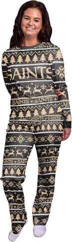بيجامة FOCO New Orleans Saints NFL العائلية للعطلات - للنساء - L in Saudi Arabia