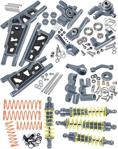 Upgrades Part for 1/10 Slash/Rustler/Stampede 4x4 VXL,Alloy RC Shock Absorber,Caster Block,Steering Blocks,Rear Stub Axle Carriers,Steering Bellcranks,Suspension Arm,Titanium in Saudi Arabia