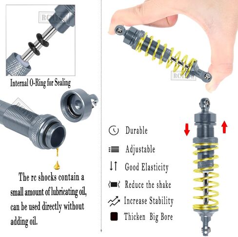 Upgrades Part for 1/10 Slash/Rustler/Stampede 4x4 VXL,Alloy RC Shock Absorber,Caster Block,Steering Blocks,Rear Stub Axle Carriers,Steering Bellcranks,Suspension Arm,Titanium in Saudi Arabia