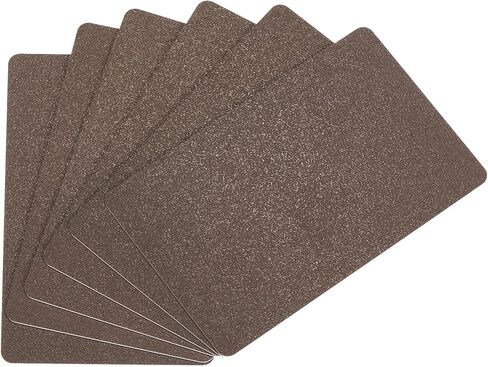 MECCANIXITY 20pcs Blank PVC Cards Color, CR80 30Mil Plastic Cards Blank ID Card Waterproof for ID Badge, Credit Cards, Identification Badges, Printer, Brown in Saudi Arabia