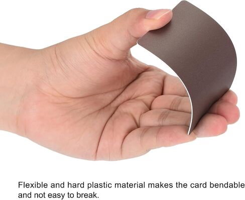 MECCANIXITY 20pcs Blank PVC Cards Color, CR80 30Mil Plastic Cards Blank ID Card Waterproof for ID Badge, Credit Cards, Identification Badges, Printer, Brown in Saudi Arabia