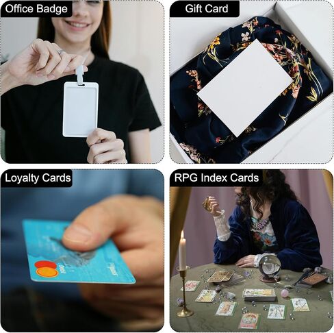 MECCANIXITY 20pcs Blank PVC Cards Color, CR80 30Mil Plastic Cards Blank ID Card Waterproof for ID Badge, Credit Cards, Identification Badges, Printer, Brown in Saudi Arabia