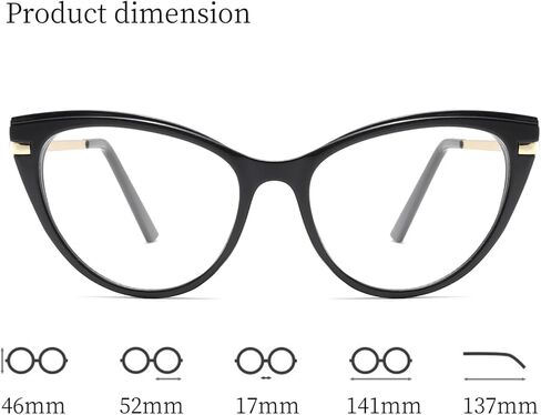Long Keeper Blue Light Blocking Glasses for Women Vintage Cat Eye Computer Gaming Eyewear Retro Anti Blue Light Glasses in Saudi Arabia