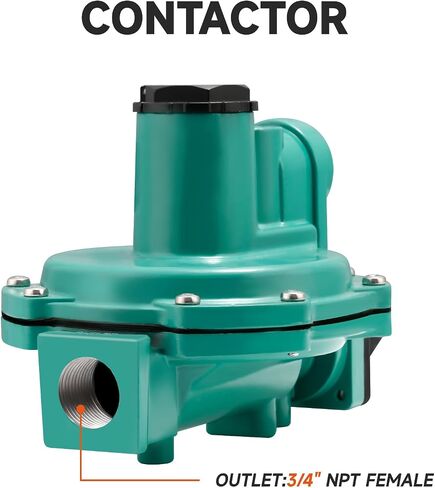 Roastove LP-Gas Equipment R622-DFF 2nd Stage Regulator, 9-13" W.C Spring, 3/4" x 3/4" NPT in Saudi Arabia