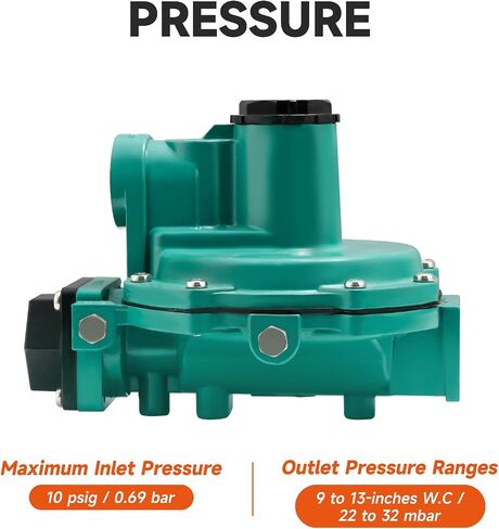 Roastove LP-Gas Equipment R622-DFF 2nd Stage Regulator, 9-13" W.C Spring, 3/4" x 3/4" NPT in Saudi Arabia