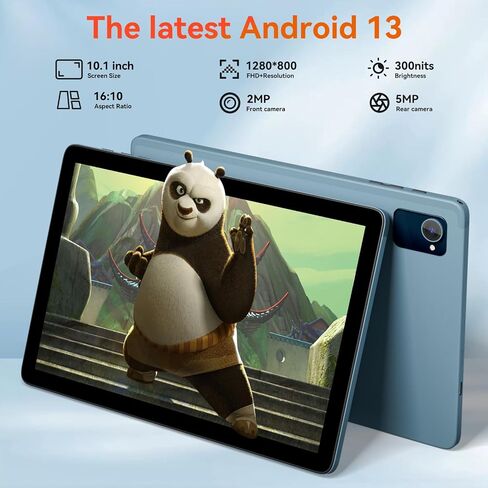 جهاز لوحي Android 13: وحدة المعالجة المركزية ثماني النواة، جهاز لوحي 10.1 بوصة، 1280 × 800 IPS 32 جيجابايت ذاكرة تخزين داخلية 6000 مللي أمبير في الساعة واي فاي بلوتوث 5.0، كاميرا 5 ميجابكسل + 2 ميجابكسل، جهاز لوحي للبالغين + الأطفال (LeoPad20) in Saudi Arabia