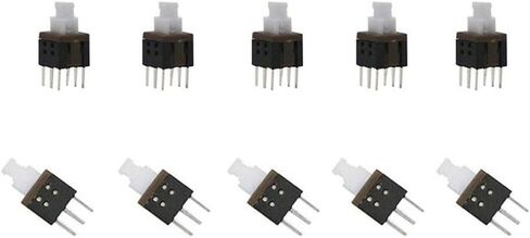 150PCS Self Locking DPDT 6PIN Mirco Square Button Switches Kit(5.8X5.8mm 7X7mm 8X8mm 8.5x8.5mm) with Button Cap in Kuwait