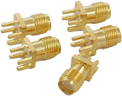 uxcell End Launch PCB Mount SMA Female Connector Straight RF connector Adapter 5pcs in Saudi Arabia