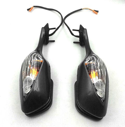 HTTMT MT324- New Black Smoke side mirrors with turn signals Compatible with CBR 1000RR (2008-2012) in Saudi Arabia