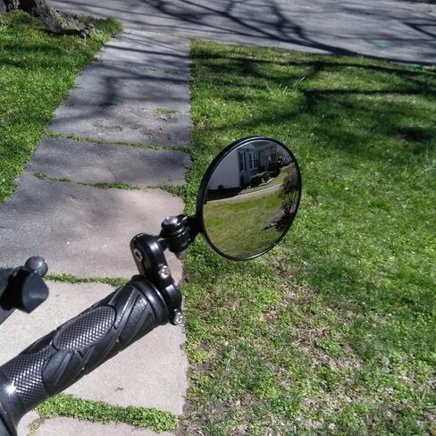 Motorcycle Mirrors - Bar End Mirrors，4.1 Inch Motorcycle Mirrors，Bisherder Universal Handlebar Rear View Mirrors Compatible With Most Honda Grom, Yamaha, Kawasaki, Ducati, Suzuki And More in Saudi Arabia