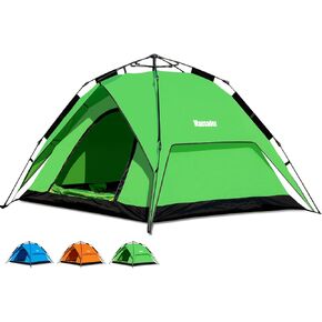 Pop Up Camping Tent 4 People Automatic Tents for Camping Instant Tent Waterproof Windproof for Camping Hiking Mountaineering